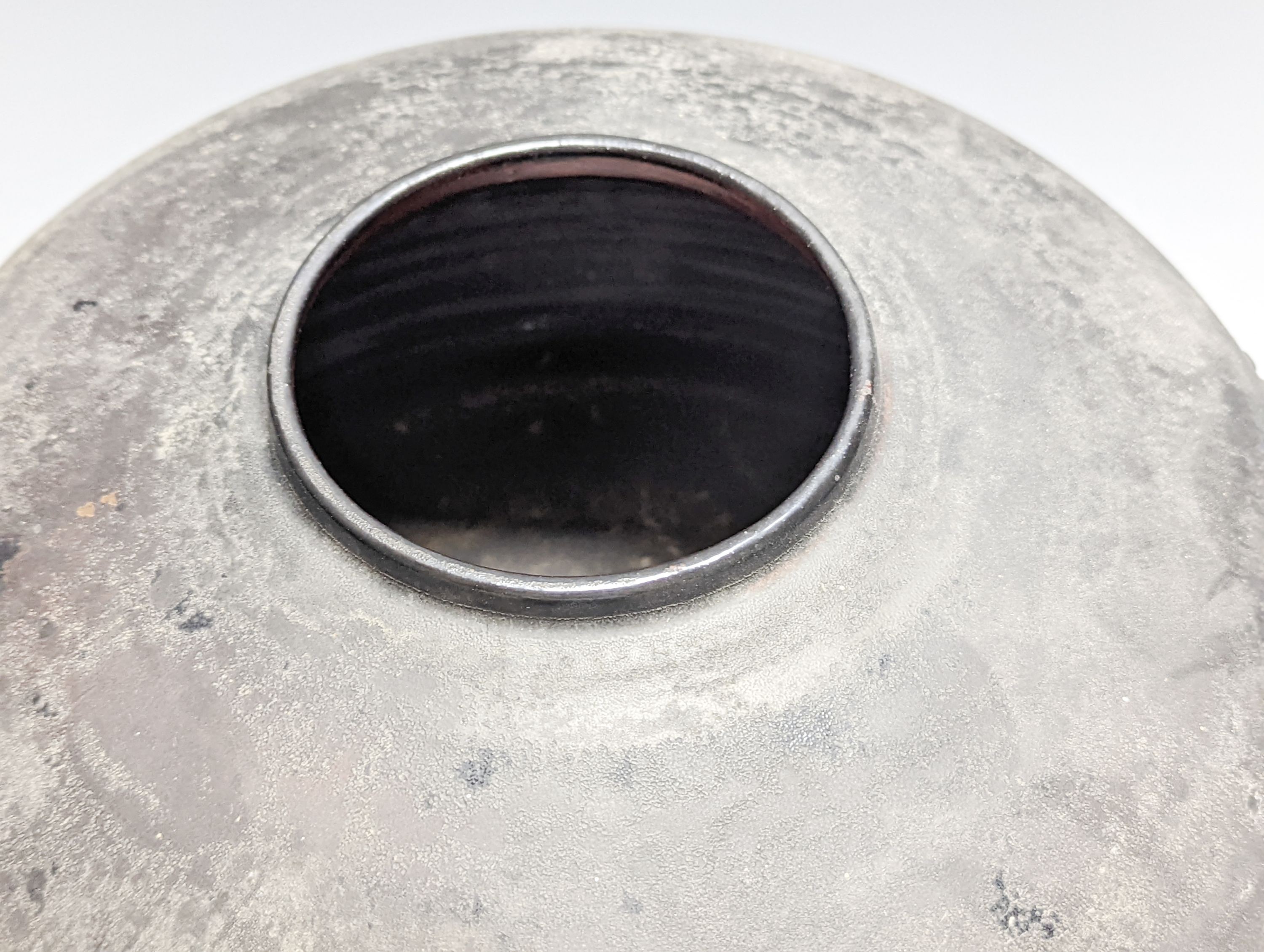 A large Amphora matte black vase 32cm